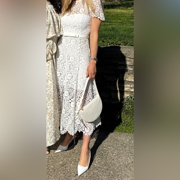 Self-Portrait “Short Sleeve Lace Midi Dress” - Picture 2 of 3